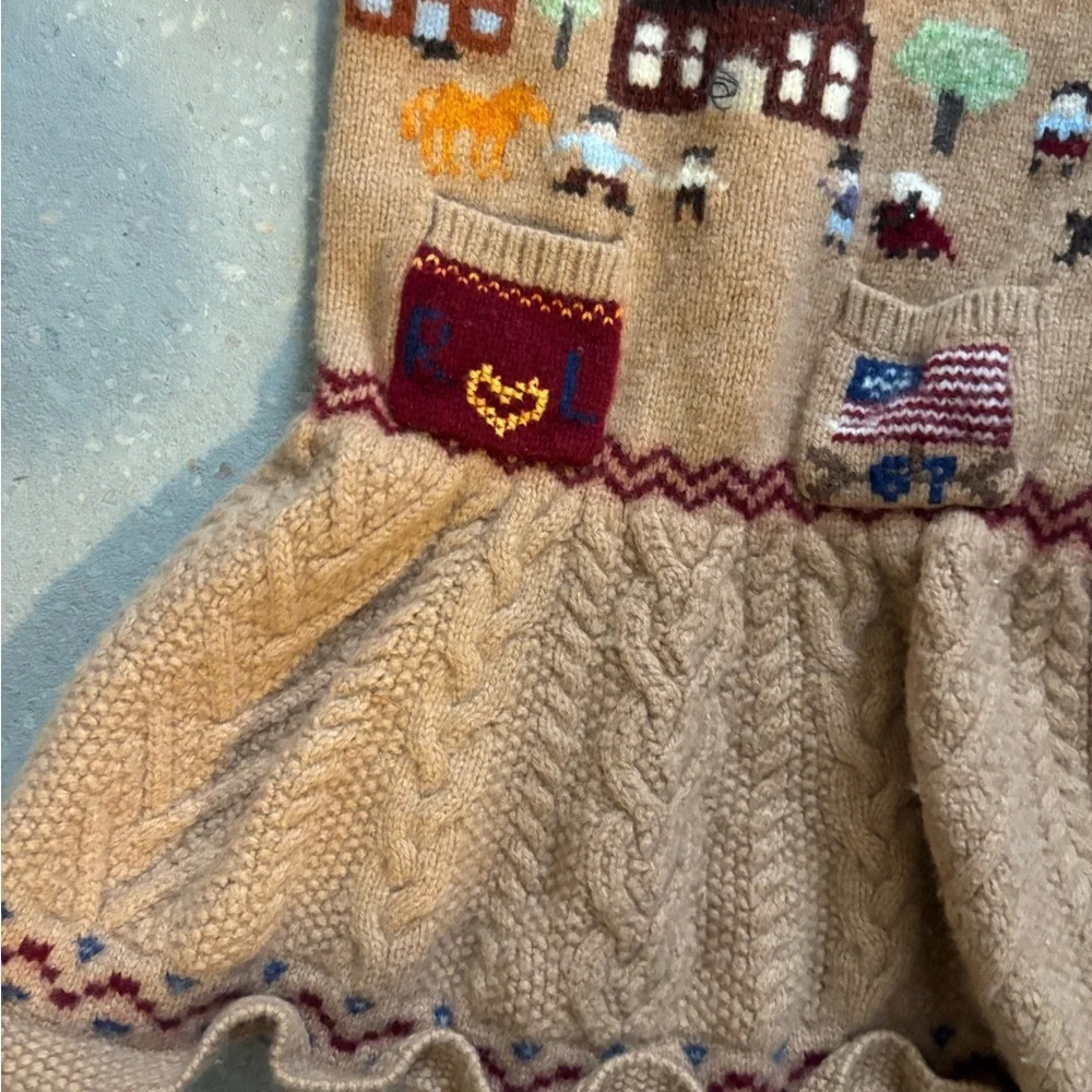 Intarsia-Knit Wool-Blend Sweater Dress Baby Girl‎